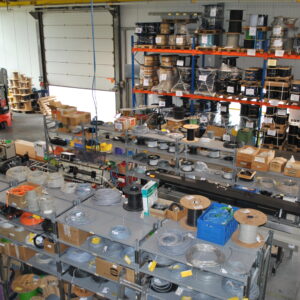 Das Lager von Spezialkabel Schmid.